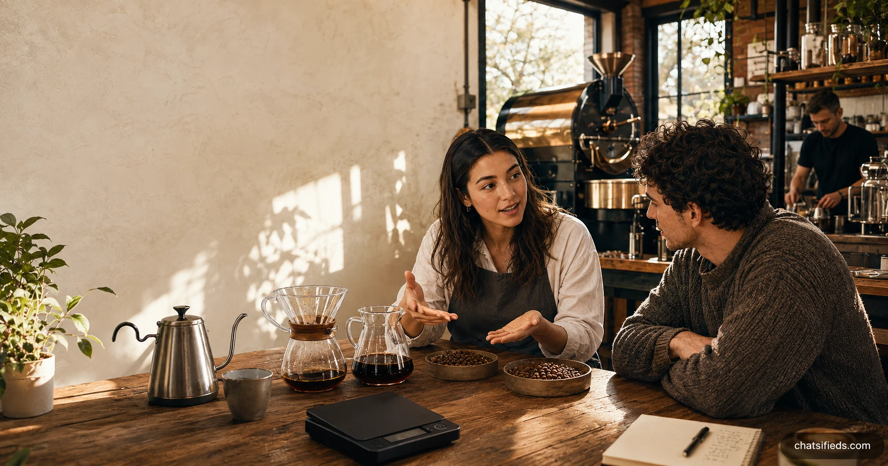 Illustrated Australian coffee scene for Rio Coffee